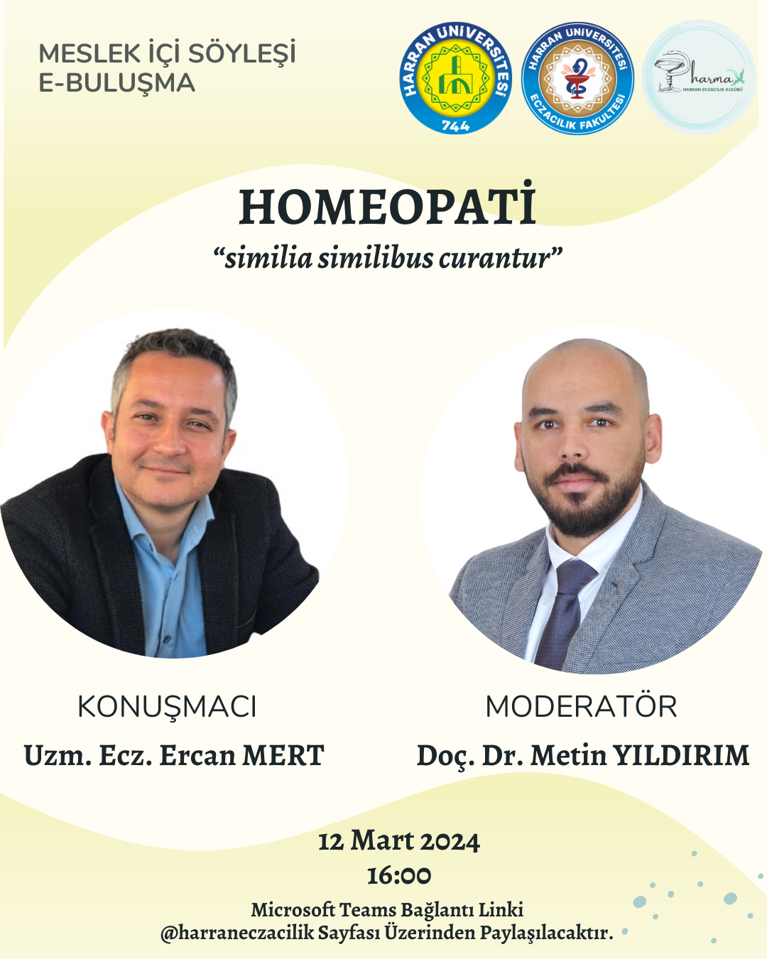 Webinar Duyurusu "Homeopati"
