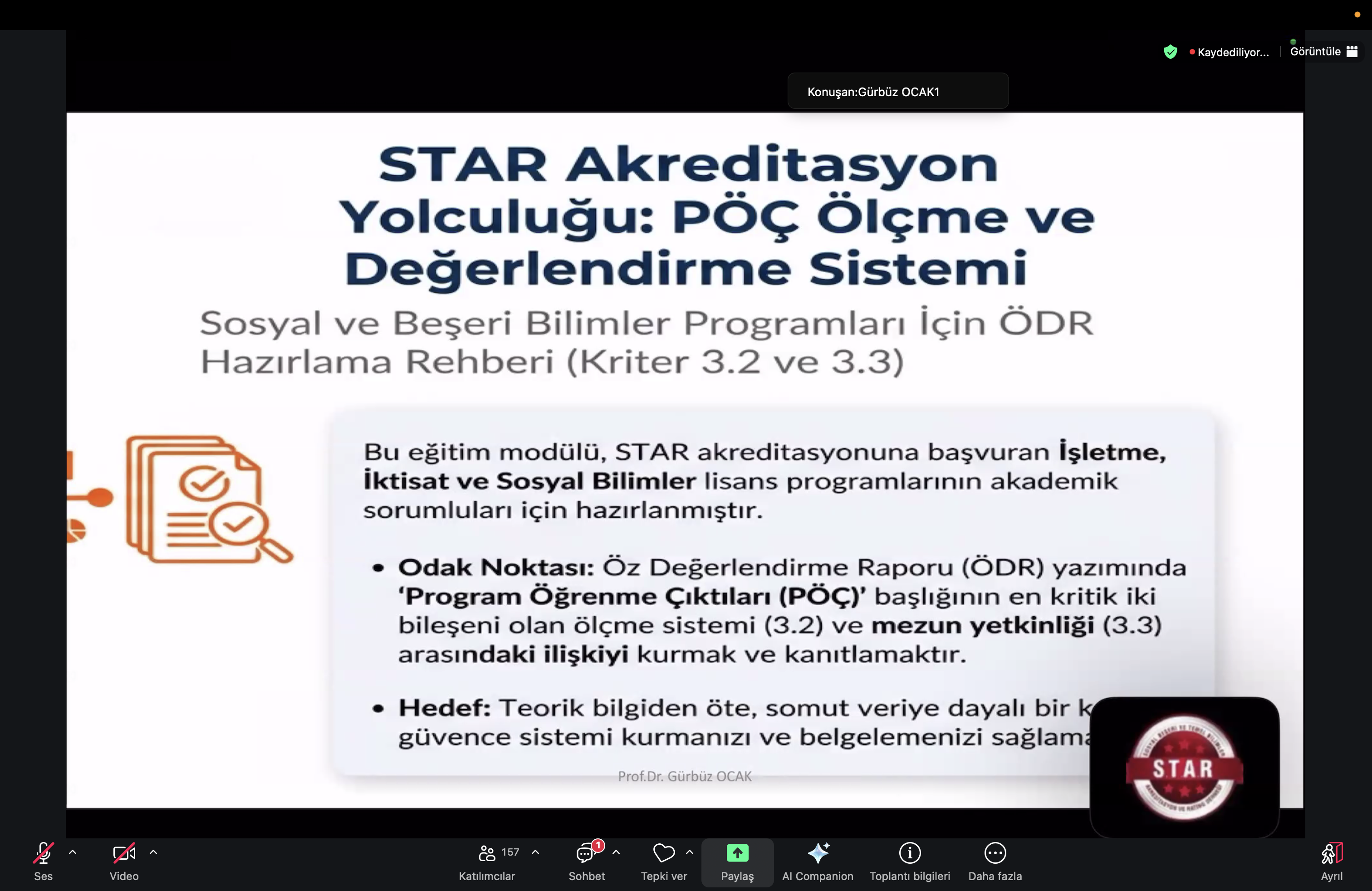 STAR ÖDR HAZIRLAMA EĞİTİMİNDE ÖLÇÜT 3 DEVAM OTURUMU VE ÖLÇÜT 4 OTURUMU GERÇEKLEŞTİRİLDİ