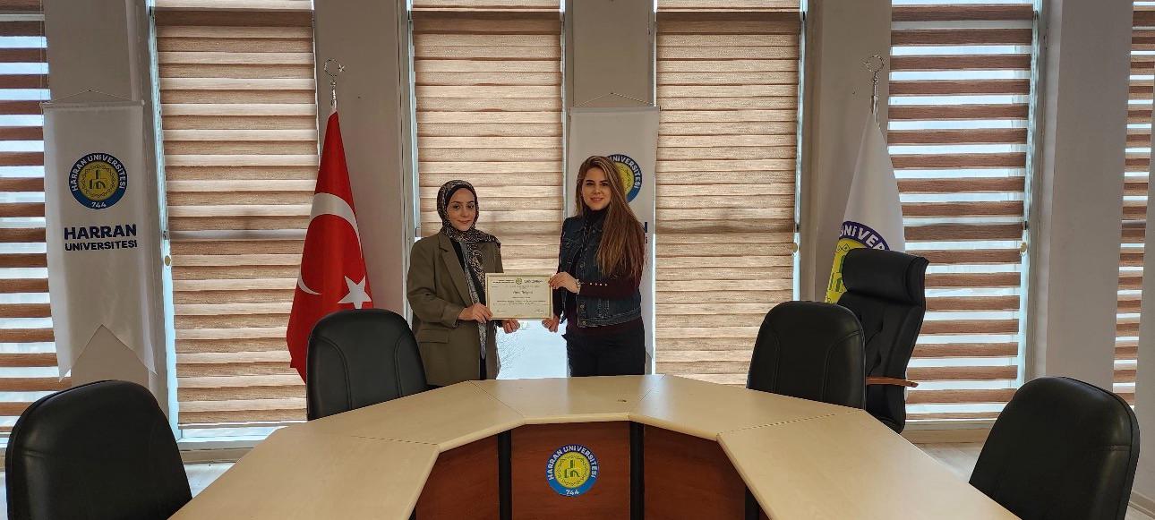 ÜSTÜN BAŞARI GÖSTEREN ÖĞRENCİMİZ FATOŞ ASLANCAN'A ONUR BELGESİ TAKDİM EDİLDİ