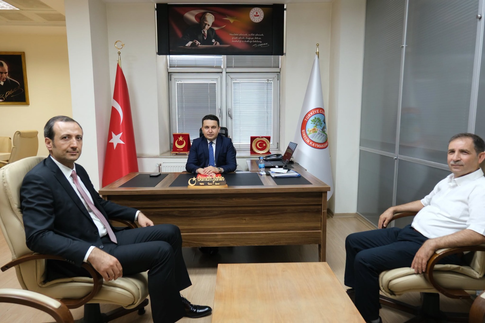 Yüksekokul Yönetiminden Kaymakam Osman Şahin’e Hayırlı Olsun Ziyareti