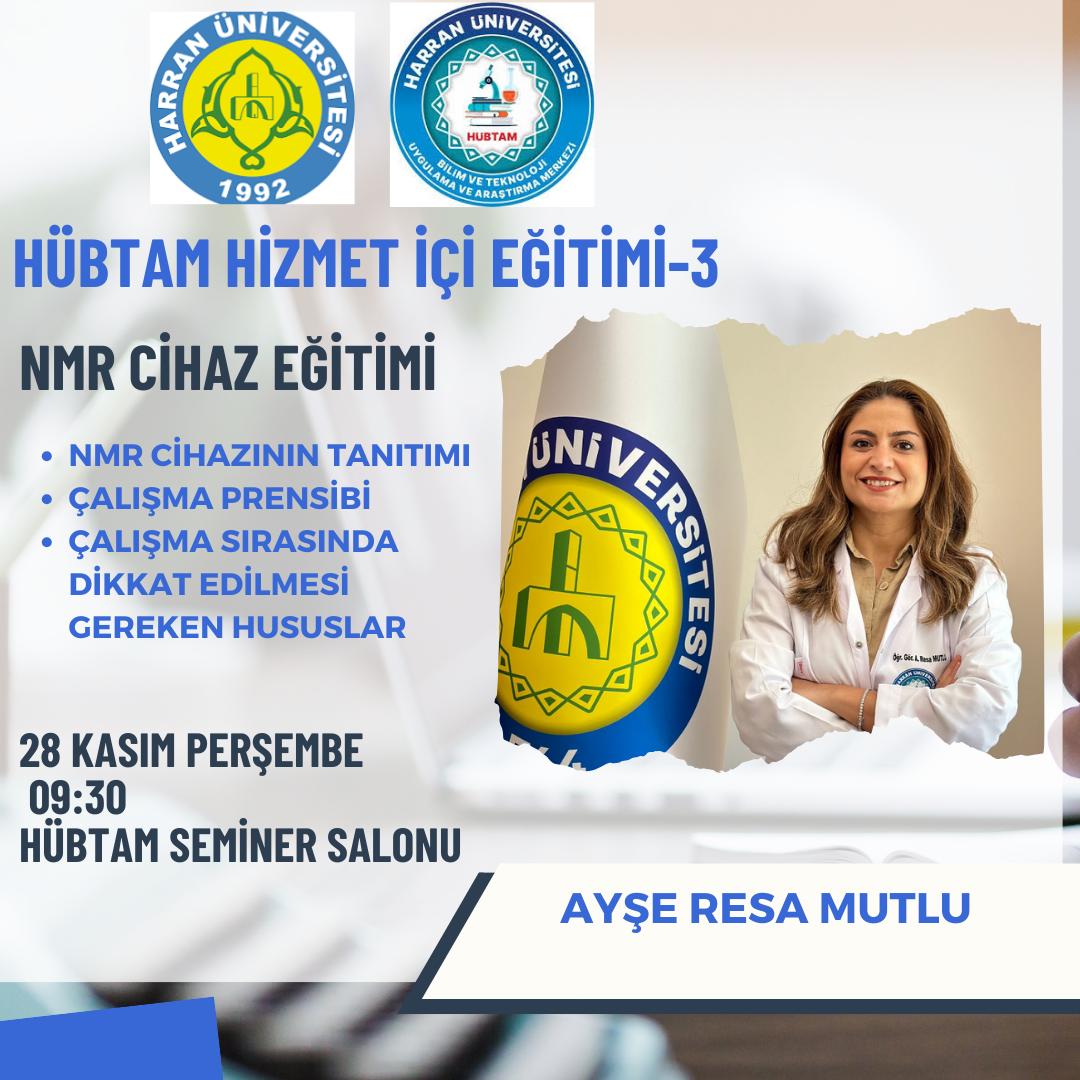 HÜBTAM'da Eğitim Seminerleri Serisi Devam Ediyor (NMR Cihazı)