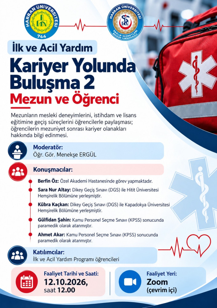 İlk ve Acil Yardım Programında “Kariyer Yolunda Buluşma 2