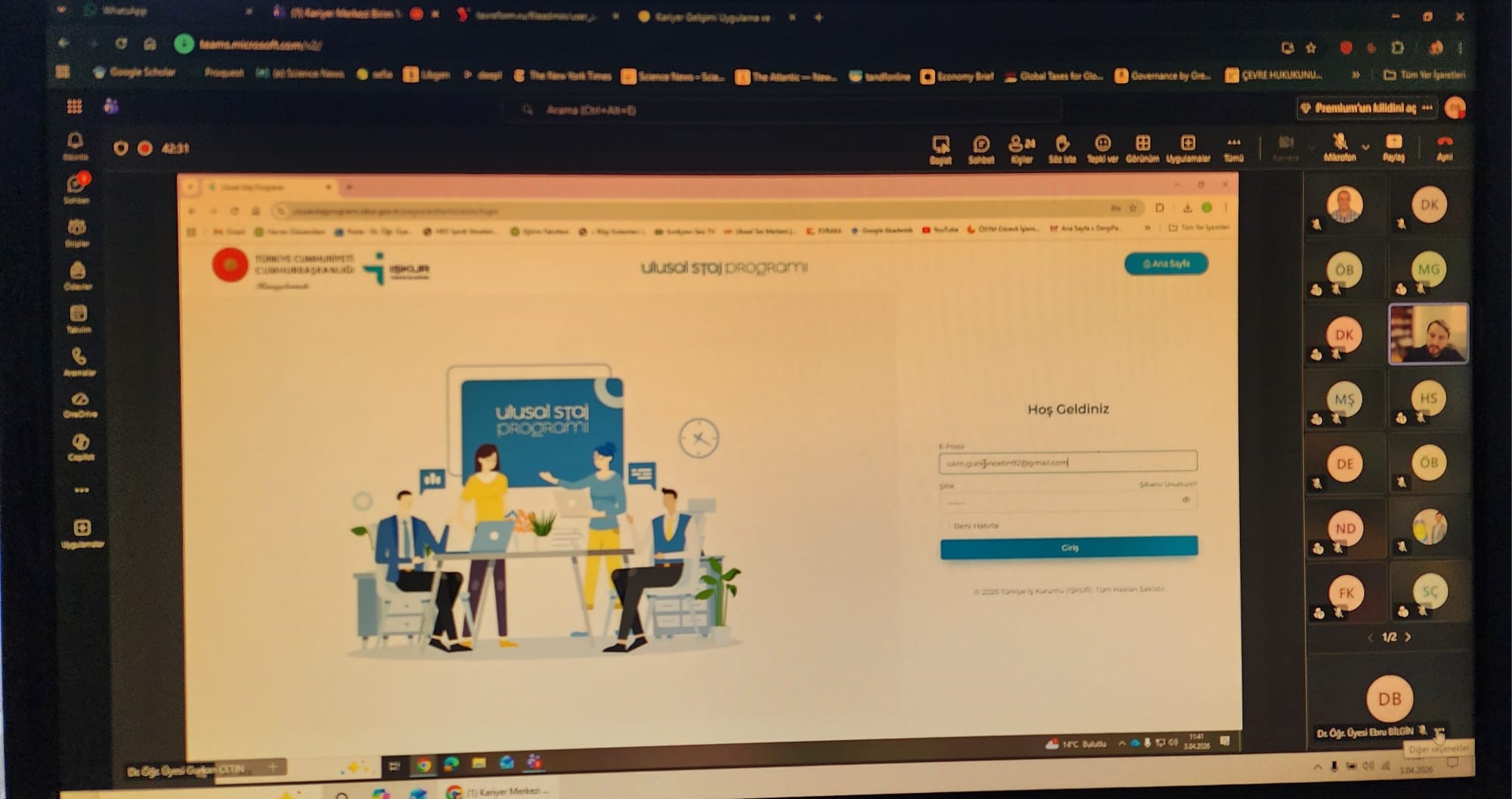 ULUSAL STAJ PROGRAMI KAPSAMINDA BİLGİLENDİRME TOPLANTISI GERÇEKLEŞTİRİLDİ