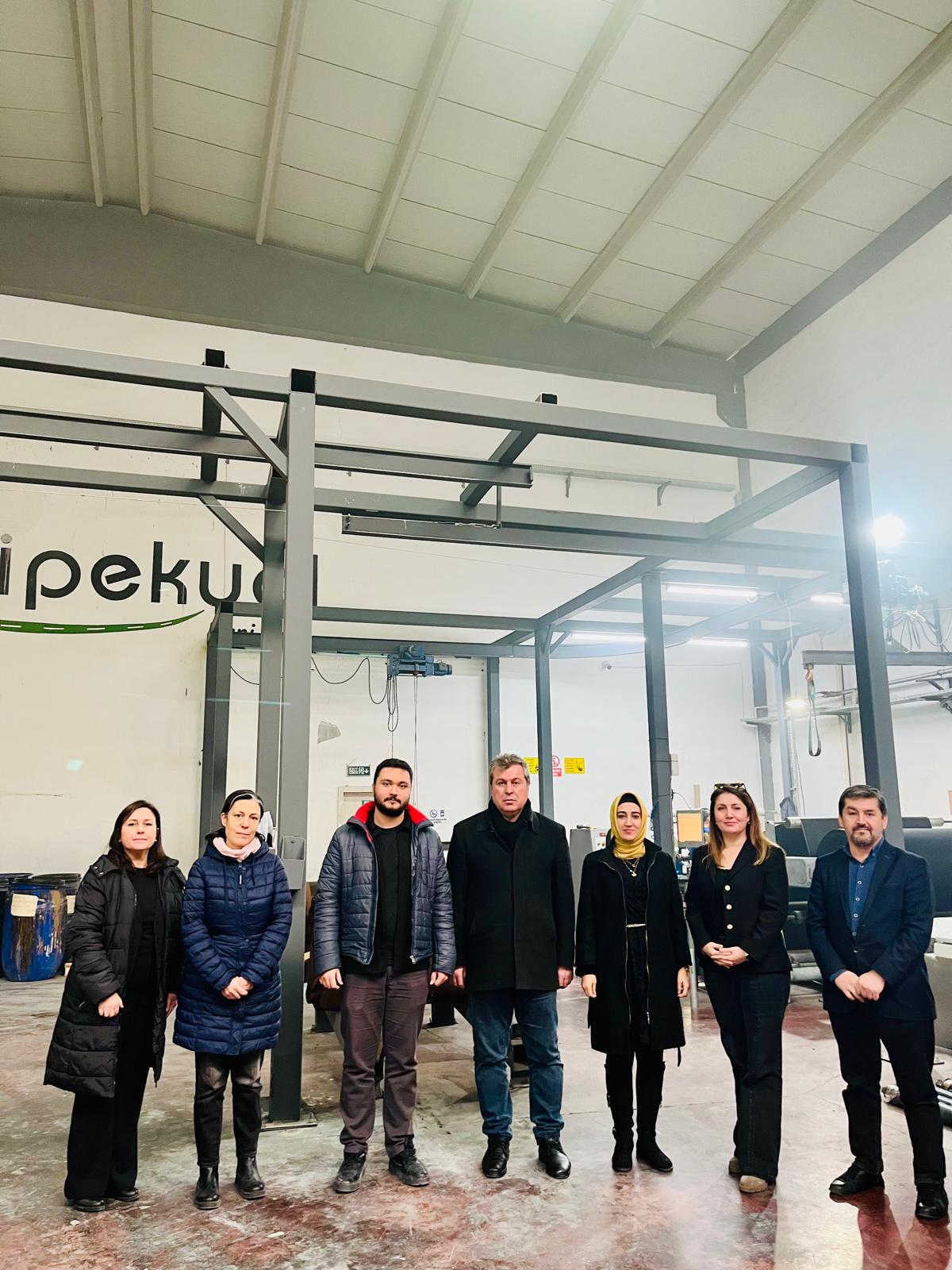 OSBMYO Yönetimi İPEKYOL Suni Deri Üretim Fabrikası Ziyareti