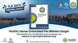 Harran Üniversitesi Fen Bilimleri Dergisi’nin ilk sayısı yayımlandı