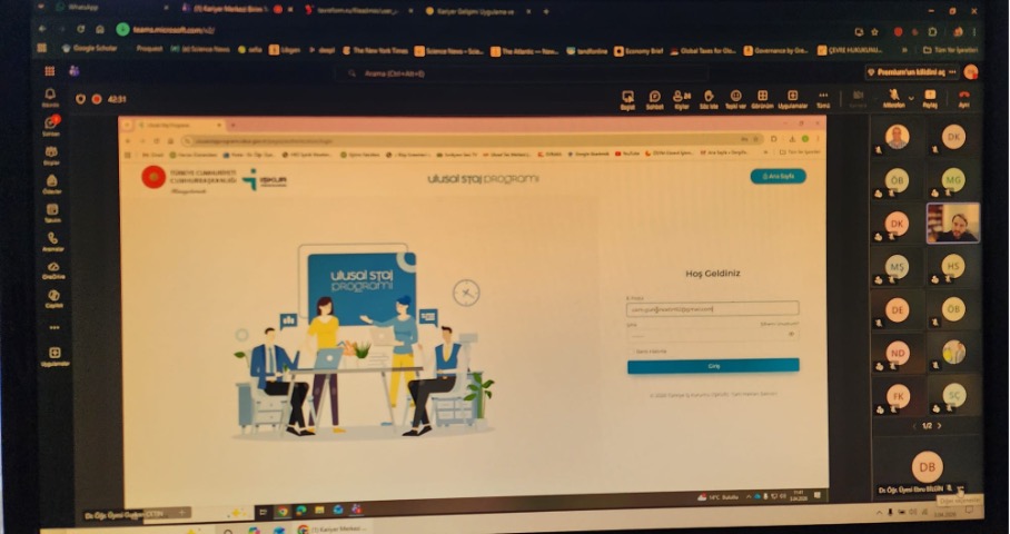 Bölümümüz Öğretim Üyesi Ulusal Staj Programı Toplantısına Katıldı