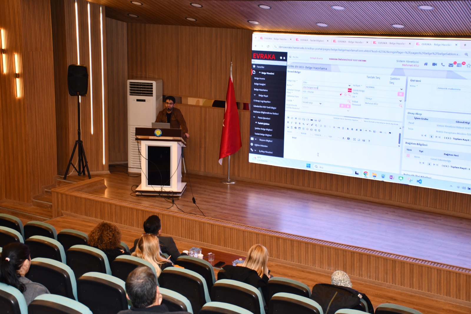 PERSONELİMİZE EVRAKA KONULU HİZMET İÇİ EĞİTİM DÜZENLENDİ.