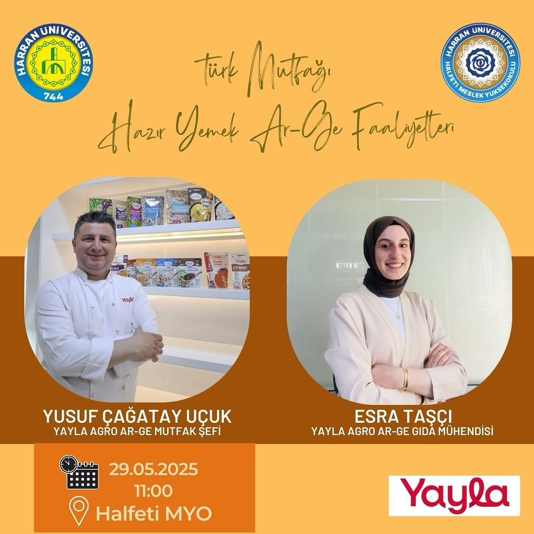Halfeti Meslek Yüksekokulu’nda “Türk Mutfağı & Hazır Yemek Ar-Ge Faaliyetleri” Konulu Söyleşi Gerçekleştirildi