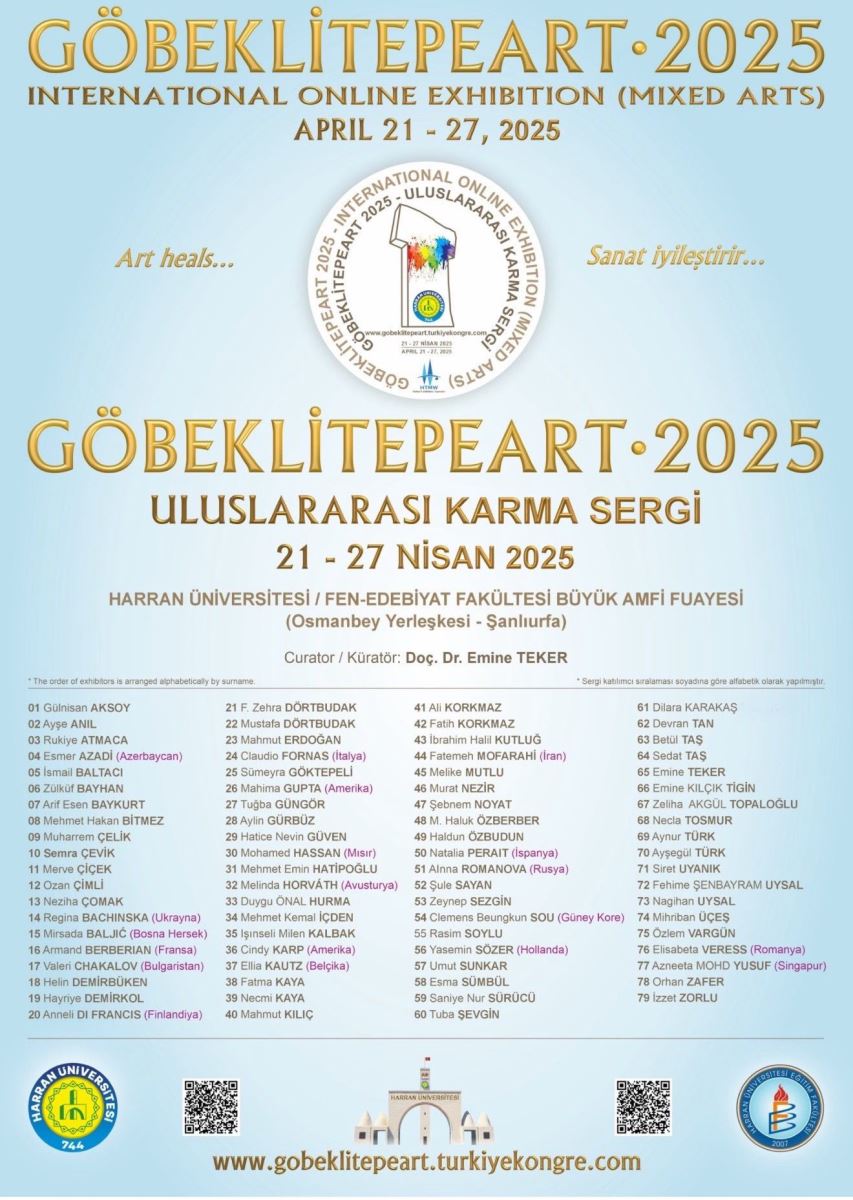 Bölüm akademisyenlerimiz ve öğrencilerimiz aynı sergide