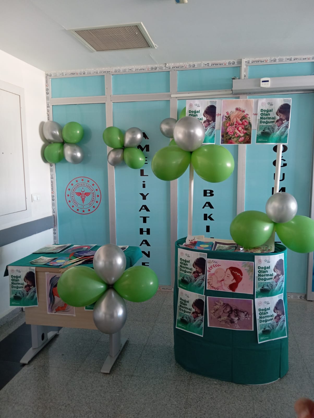 Doğal olan Normal doğum etkinliğinde hastaları bilgilendirme