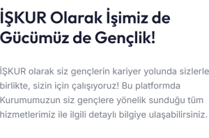 İŞKUR Gençlik Programı Başvuruları Başladı