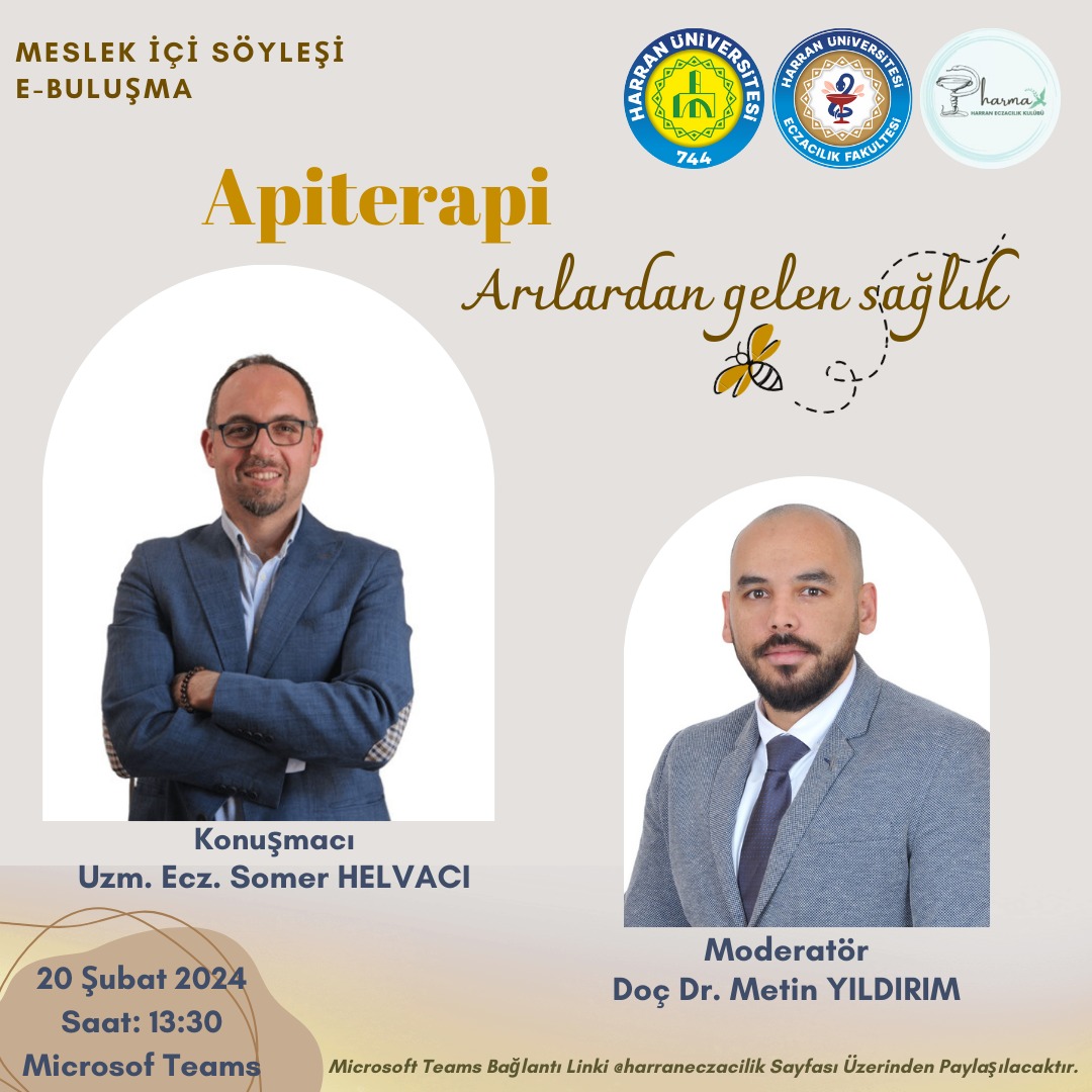 Webinar Duyurusu "Apiterapi: Arılardan Gelen Sağlık"