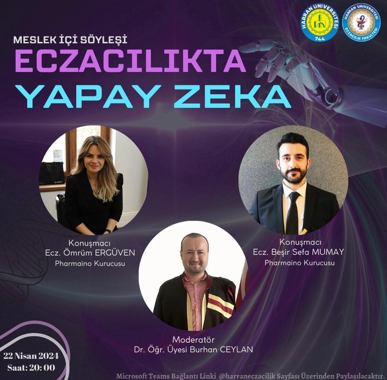 Webinar Duyurusu "Eczacılıkta Yapay Zeka"